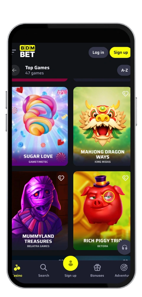 BDMBet casino login